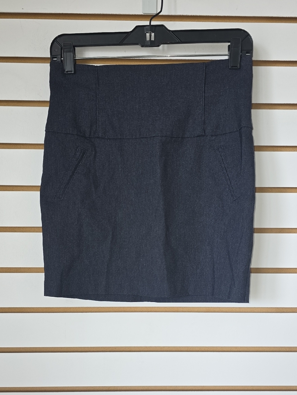 Papaya Dark Blue Pencil Skirt